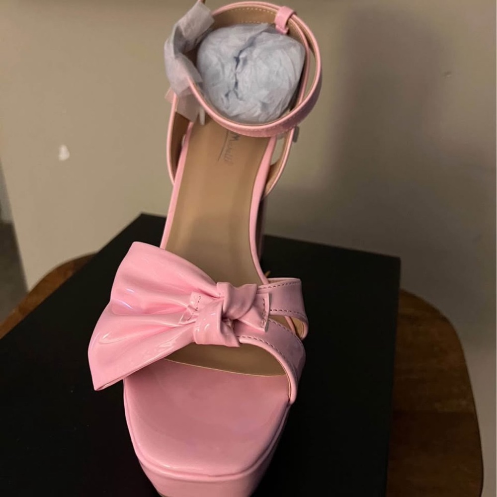 Anne Michelle Blush Pink Platform Heels
